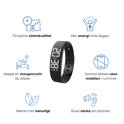 PureRise™ - Vibrerande väckarklocka