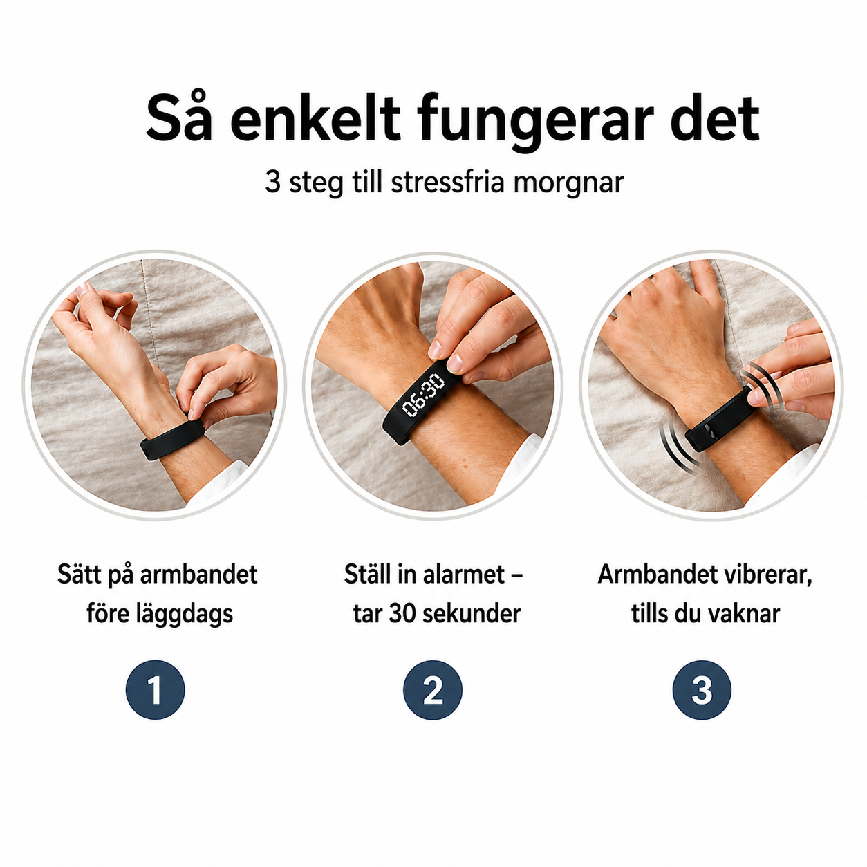 PureRise Vibrerande Väckningsband